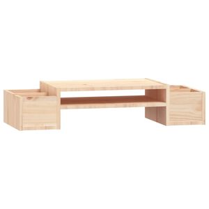 vidaXL Monitorst&auml;nder 70x27,5x15 cm Massivholz Kiefer