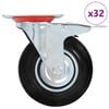 vidaXL 32 Stk. Lenkrollen 125 mm
