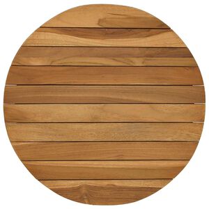 vidaXL Tischplatte &Oslash; 40 x 3,5 Rund Massives Teakholz Natur