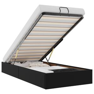 vidaXL Ottoman-Bett ohne Matratze Schwarz 80x200 cm Kunstleder