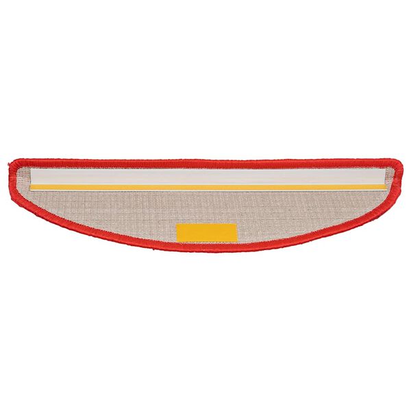 vidaXL Stufenmatten 20 Stk. 56x17x3 cm Rot Halbrund