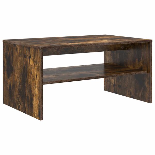 vidaXL Couchtisch Ger&auml;ucherte Eiche 80 x 50 x 40 cm Holzwerkstoff