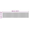 vidaXL Teppich Rechteckig Natur 100x500 cm Bambus