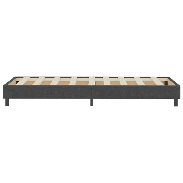 vidaXL Boxspring-Bettgestell Grau Stoff 80x200 cm