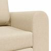 vidaXL Schlafsofa 60cm Creme Stoff