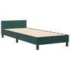 vidaXL Boxspringbett mit Kopfteil Dunkelgr&uuml;n 80 x 200 cm Samt