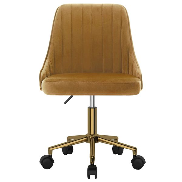 vidaXL Esszimmerst&uuml;hle 2 Stk. Drehbar Braun Samt