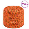 vidaXL Bootsseil Orange 8 mm 250 m Polypropylen