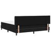 vidaXL Boxspringbett mit Matratze Schwarz 200 x 180 cm Stoff