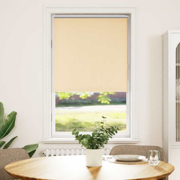 vidaXL Verdunkelungsrollo Beige 80x175cm Stoffbreite 75,7 cm Polyester