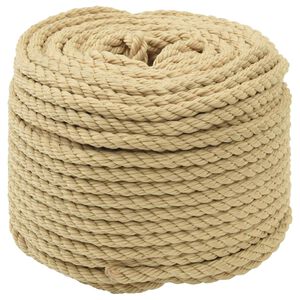 vidaXL Bootsseil 250 m 0.8 Natur PP
