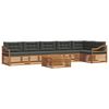 vidaXL Outdoor-Sofagarnitur 7 stk. Natur und Anthrazit