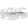 vidaXL Sofagarnituren 6 pcs Natur Massivholz Akazie