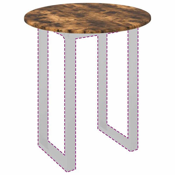 vidaXL Tischplatte R&auml;uchereiche 70 x 70 x 1,5 cm Holzwerkstoff