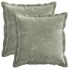 vidaXL Kissenbezug 2 pcs HOUTEN Gr&uuml;n 50 x 50 cm Chenille-Stoff