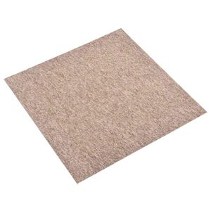 vidaXL Teppich 20 stk. Beige 50 x 50 cm 100% Polypropylen