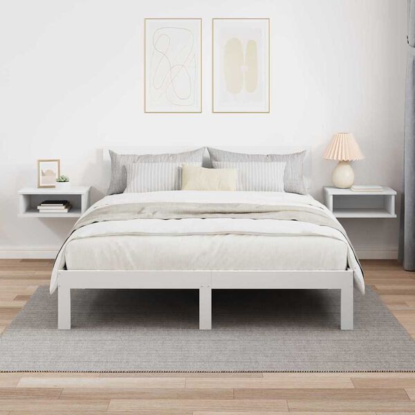 vidaXL Nachttisch 2 pcs Wei&szlig; 40 x 31 x 15 cm Holzwerkstoff