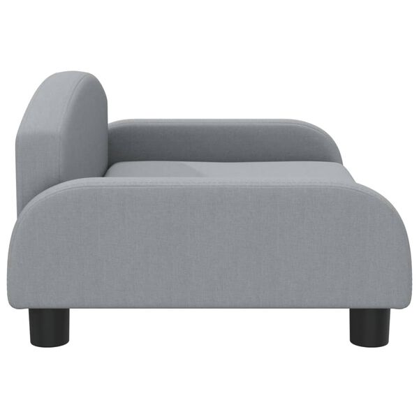 vidaXL Kindersofa Hellgrau 70x45x30 cm Stoff