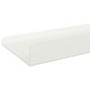vidaXL Schwebendes Regal Wandmontiert 3 pcs Wei&szlig; 40 x 9 x 2,5 cm Stahl
