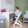CHILDHOME 2-in-1 Baby-Hochstuhl Lambda 3 Wei&szlig;