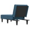 vidaXL Chaiselongue Blau Samt