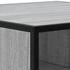 vidaXL Couchtisch Grau Sonoma 100x100x30 cm Holzwerkstoff und Metall