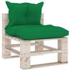 vidaXL 6-tlg. Garten-Lounge-Set aus Paletten mit Kissen Kiefernholz