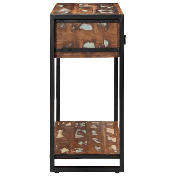 vidaXL Konsolentisch Mehrfarbig 100x35x75 cm Massivholz Altholz