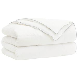 vidaXL Bettdecke 152x203 cm 4 Jahreszeiten 200+300 GSM Wei&szlig;