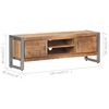 vidaXL TV-Schrank 120x30x40 cm Raues Mangoholz
