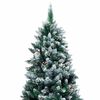 vidaXL K&uuml;nstlicher Weihnachtsbaum mit 300 LEDs mit St&auml;nder Gr&uuml;n 210 cm