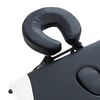 vidaXL Massageliege Klappbar 4-Zonen Aluminiumgestell Schwarz und Weiß
