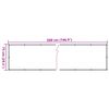 vidaXL Balkon-Sichtschutz Beige 75x500 cm Oxford-Gewebe