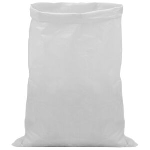 vidaXL Gewebte S&auml;cke 10 Stk. Wei&szlig; 30 x 45 cm PP