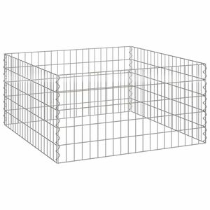 vidaXL Quadratischer Komposter 100 x 100 x 50 cm Eisen