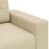 vidaXL Zweisitzer-Sofa Creme 120 cm Stoff