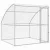 vidaXL Hundek&auml;fig mit Speicher Silber 2 x 2 x 2 m Verzinkter Stahl