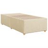 vidaXL Boxspringbett mit Matratze Creme 100x200 cm Stoff