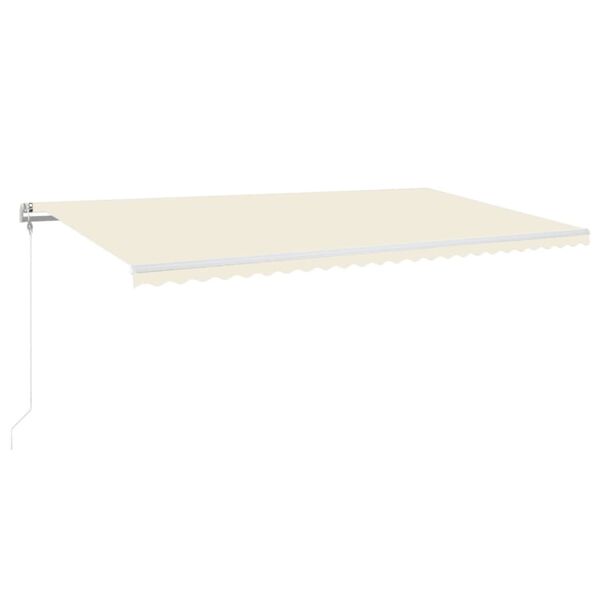vidaXL Markise Automatisch Einziehbar 600x350 cm Creme
