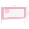vidaXL Kleinkind-Bettschutzgitter Rosa 150x25 cm Stoff