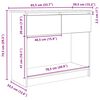 vidaXL Konsolentisch mit Schubladen Artisan-Eiche 85,5x38,5x74,5cm
