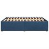 vidaXL Bettgestell ohne Matratze Blau 140x190 cm Stoff