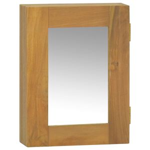 vidaXL Spiegelschrank 30x10x40 cm Massivholz Teak