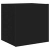 vidaXL TV-Wandschrank mit LED-Leuchten Schwarz 40,5x35x40 cm