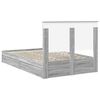vidaXL Aufbewahrungsbett Graues Sonoma 135 x 190 cm Holzwerkstoff