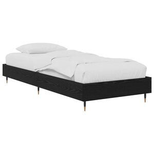 vidaXL Bettrahmen Schwarze Eiche 80 x 200 cm Holzwerkstoff