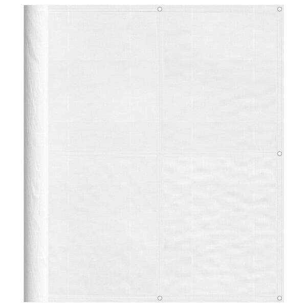 vidaXL Balkon-Sichtschutz Wei&szlig; 120x1000 cm 100 % Polyester-Oxford