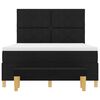 vidaXL Boxspringbett mit Matratze Schwarz 160 x 200 cm Stoff