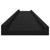 vidaXL Wandregale 4 Stk. Schwarz 115x9x3 cm