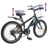 vidaXL Kinderfahrrad 20 Zoll 6-Speed f&uuml;r 6-11 Jahre alt Schwarz